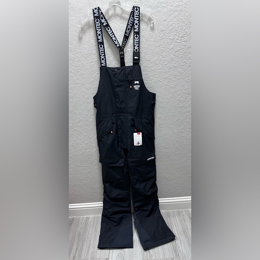 Montec Fawk FW25 Snowboard Bib Pants Men’s Small Black (H119692)